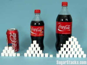 Teaspoons of sugar in cola